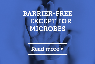 Barrier free – except for microbes